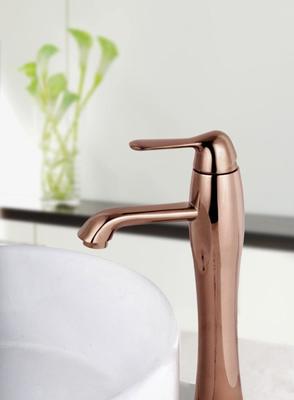【浪浪高衛(wèi)浴品牌全銅鍍玫瑰金面盆水龍頭】價(jià)格_廠家_圖片 -